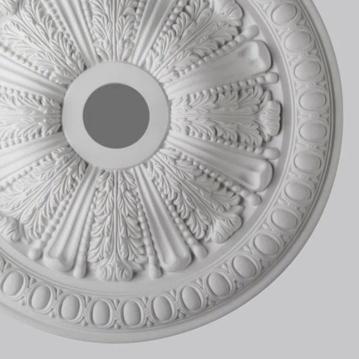 FRANCESCA R75 Ceiling Rose on white background | DecorMania UK